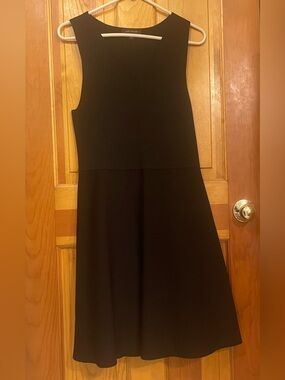 Classic Black Sleeveless A-Line Dress